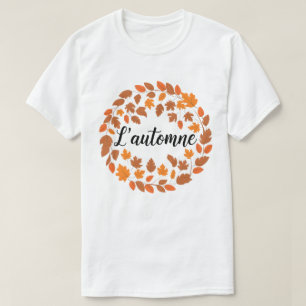 Camiseta L'automne, Autumn French Illustration, Fall Season