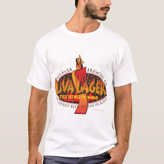 Camiseta Lava Lager Hawaiian Beer (Frente)