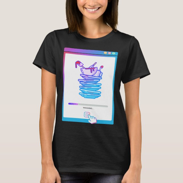 Camiseta Lavadora de Louças Digital (Frente)