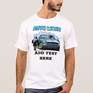 Camiseta Lavagem automática e lavagem automática