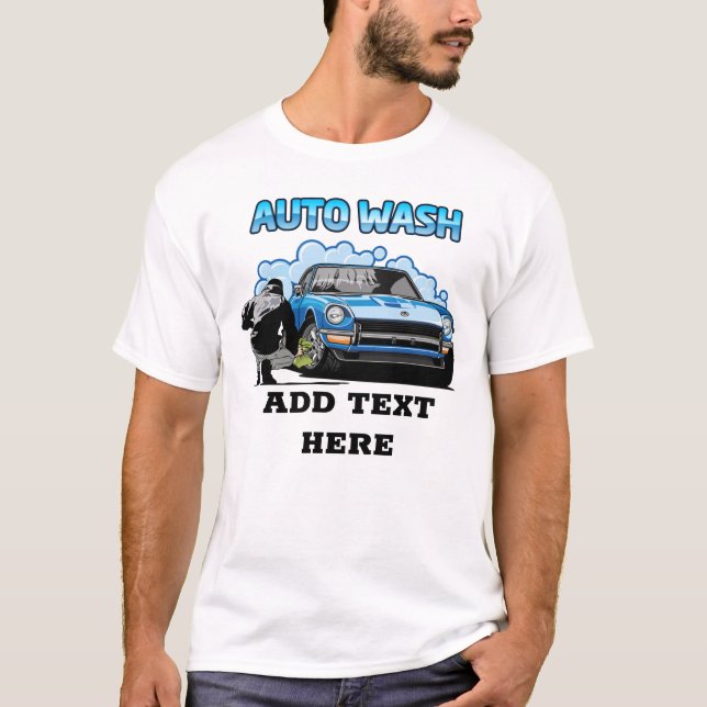 Camiseta Lavagem automática e lavagem automática (Frente)
