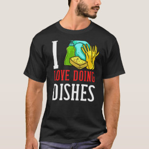 Camiseta Lavagem de louça para lavar louça
