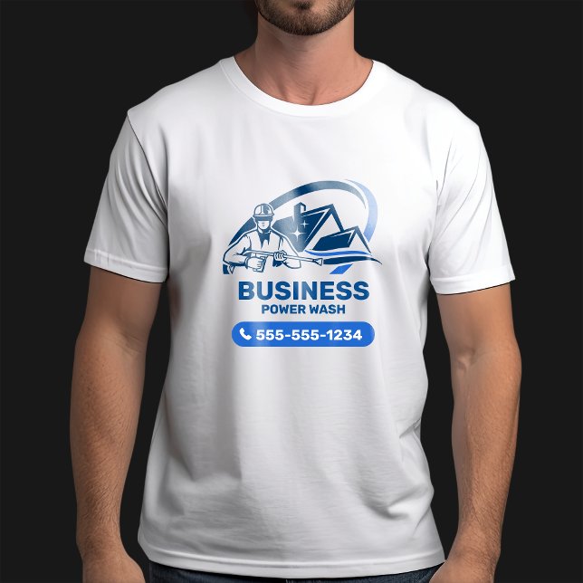 Camiseta Lavagem Moderna com Hidrojateamento Limpeza de Cas (Criador carregado)