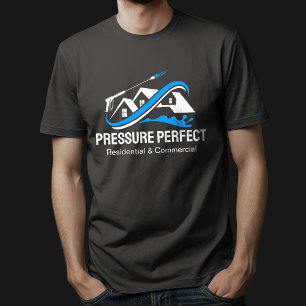 Camiseta Lavagem Profissional com Pressão & Limpeza a Vapor