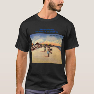 Camiseta Lavallette NJ Map Coordena Estilo de Vintage