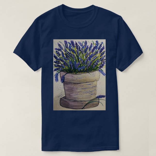 Camiseta Lavanda adorável (Frente do Design)