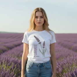 Camiseta Lavanda é. Natureza