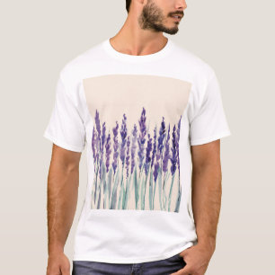 Camiseta Lavanda francesa: Ilustração de Aquarela