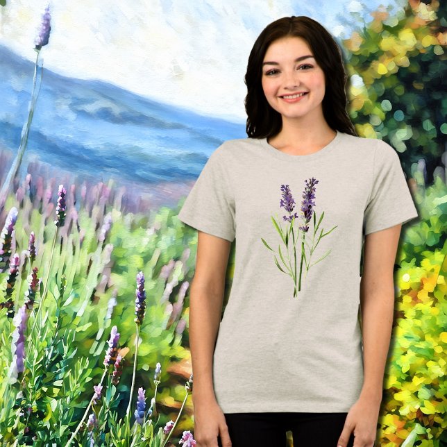 Camiseta Lavanda Vintage (Criador carregado)