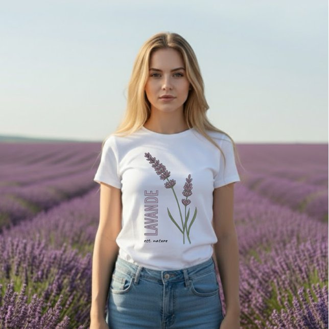 Camiseta Lavande est. Nature (Criador carregado)