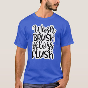Camiseta Lavar a descarga do fio do pincel01