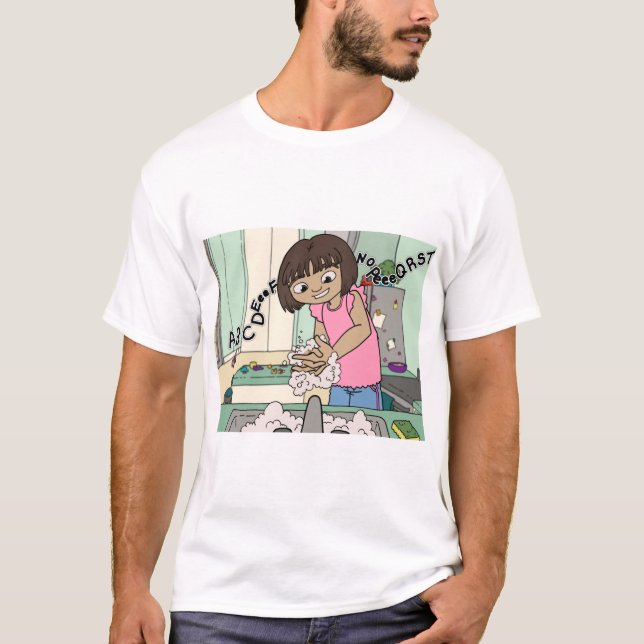 Camiseta Lave as mãos (Frente)