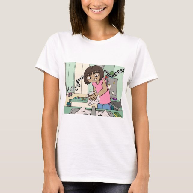 Camiseta Lave as mãos (Frente)