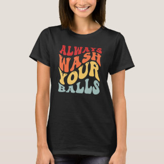 Camiseta Lave Sempre O Jogador De Golfe De Golfe
