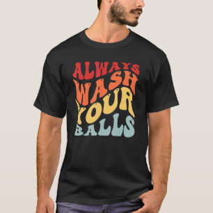 Camiseta Lave Sempre O Jogador De Golfe De Golfe