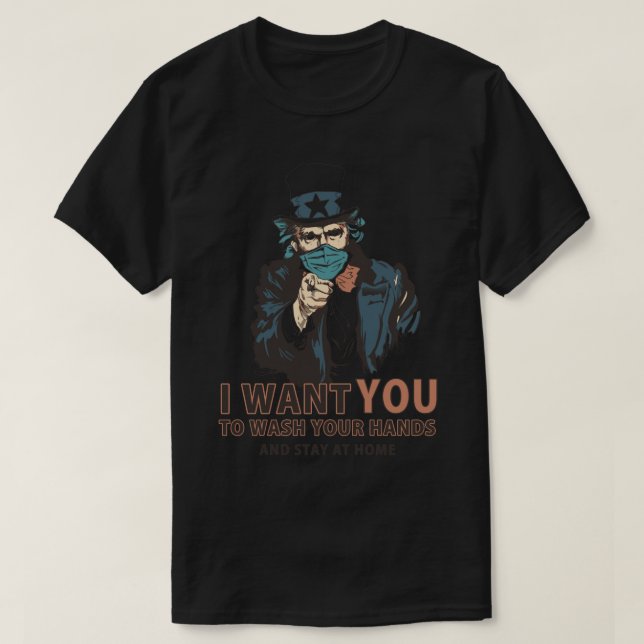 Camiseta Lave Suas Mãos (Frente do Design)