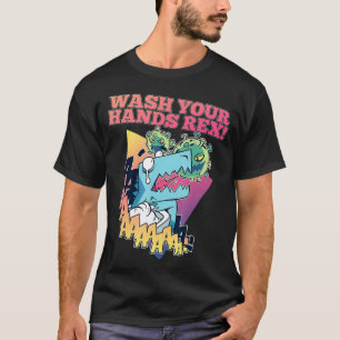 Camiseta Lave suas mãos é uma Tia Engraçada Atacada por Ger