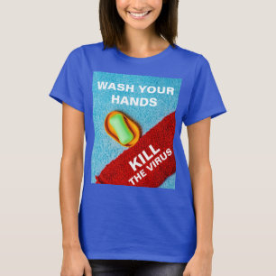 Camiseta Lave suas mãos personalizáveis