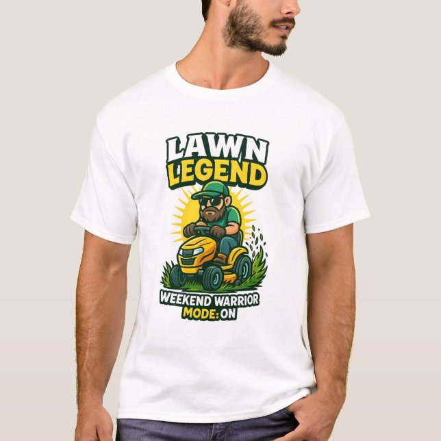 Camiseta Lawn Legend – Weekend Warrior Mode: ON (Frente)