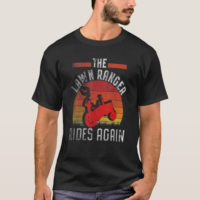 Camiseta Lawn Ranger Rides De Novo Paisagista (Frente)