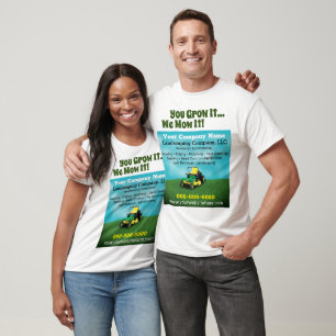 Camiseta Lawncare Landscaping Grass Cutting