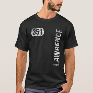 Camiseta Lawrence Massachusetts 351 Area Code Retro