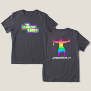 Camiseta Lawrence Times groovy femme - carvão vegetal