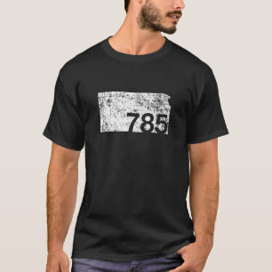 Camiseta Lawrence Topeka Hays Area Code 785 Kansas Gift