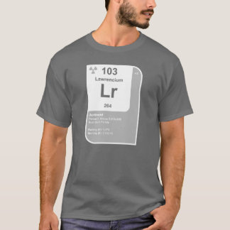 Camiseta Lawrencium (Lr)
