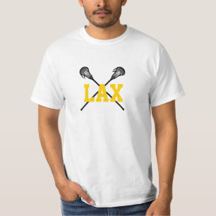 Camiseta LAX Lacrosse Coloca em Cores da Equipe Esportiva