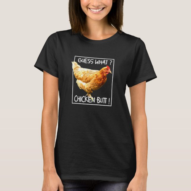 Camiseta Lay Hen Chicken Adivinha Que Bumbum De Frango (Frente)