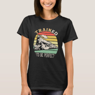 Camiseta Layout de Ferromodelismo Locomotiva de Trem Vinta