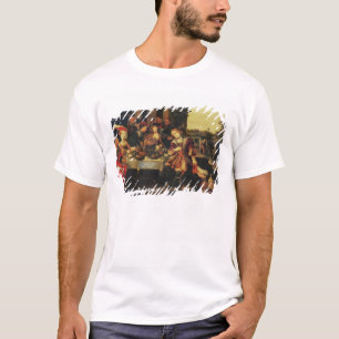 Camiseta Lazarus na mesa de homem rico, 1618 (óleo no canv