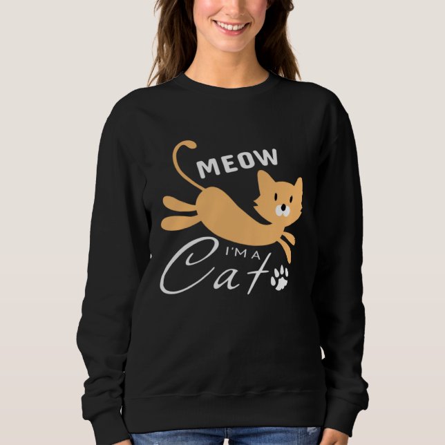 Camiseta Lazy Meow I m A Cat (Frente)