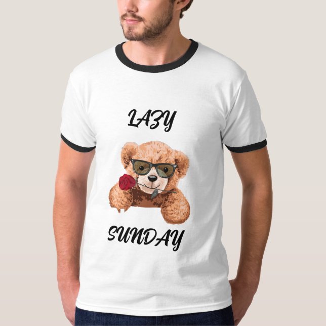 Camiseta Lazy Sunday Sunday Mood Stay Cozy Weekend Vibes Ch (Frente)