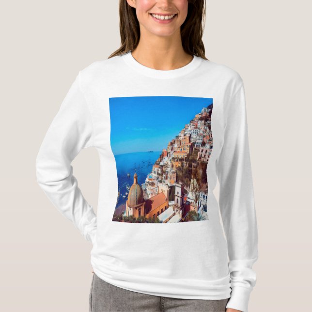 Camiseta ldp POSITANO - Costa Amalfi - Panorama (Frente)