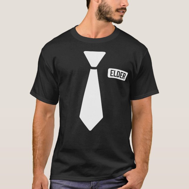 Camiseta LDS Mormon Missionary Elder Costume Missionary (Frente)