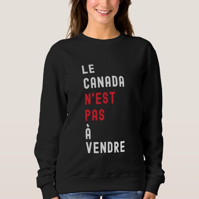 Camiseta Le Canada Nu2019est Pas À Vendre (Frente)