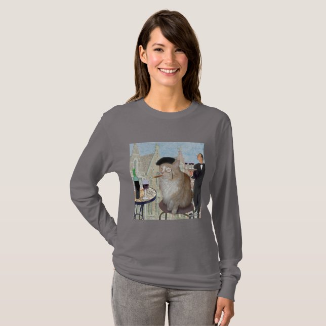 Camiseta Le Cat du Cafe (Frente Completa)