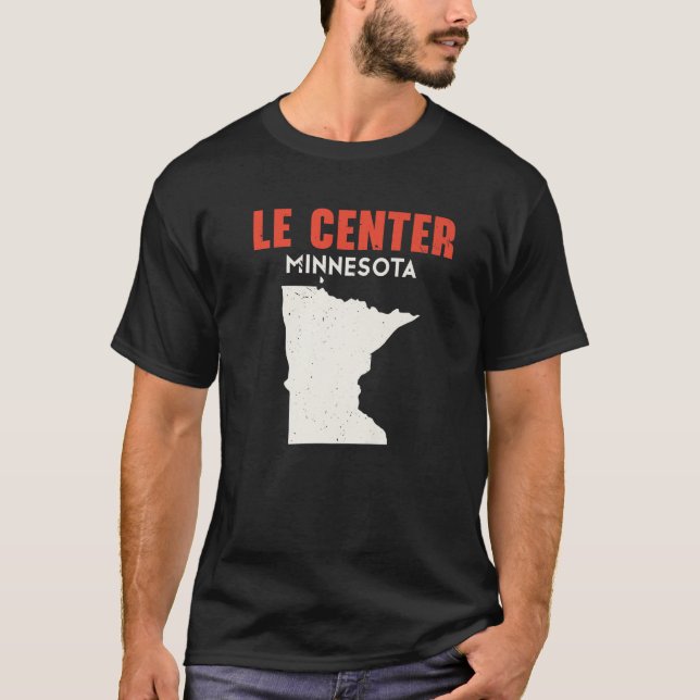 Camiseta Le Center Minnesota USA State America Viagem Minne (Frente)