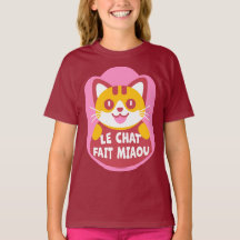 Le Chat Fait Miaou Cute French Orange Tabby