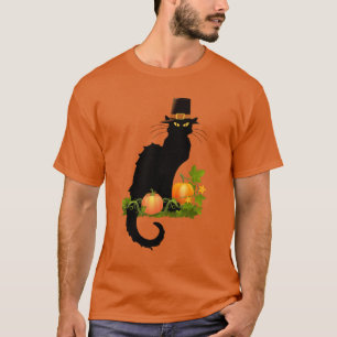 Camiseta Le Chat Noir Pumpkin Patch Ação de Graças