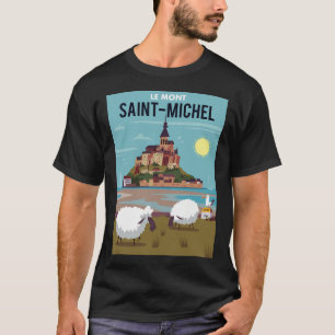 Camiseta Le Mont Santo Michel Poster
