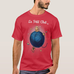 Camiseta Le Petit Chat Cute Parody Cat em uma caixa