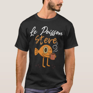 Camiseta Le Poisson Steve Café Engraçado Espresso