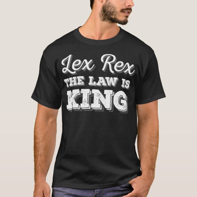 Camiseta Le Re  The Law is King  (Frente)