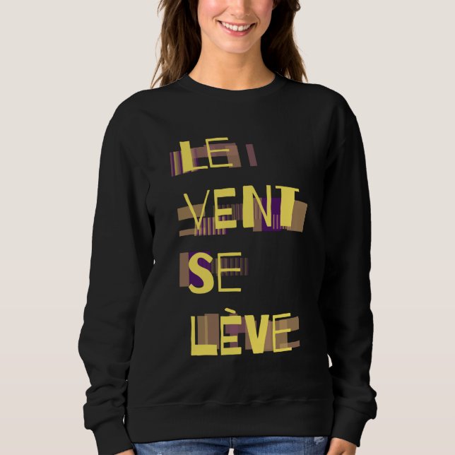 Camiseta Le Vent Se Leve, Francês (Frente)