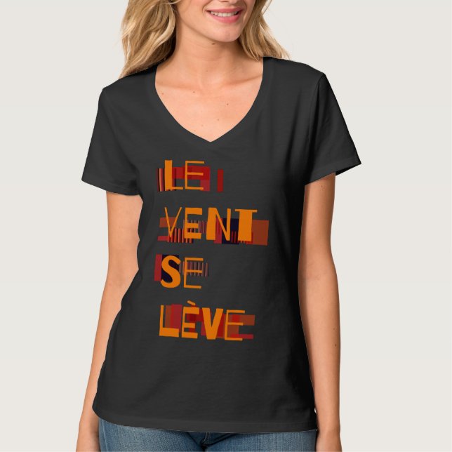 Camiseta Le Vent Se Leve, Francês (Frente)