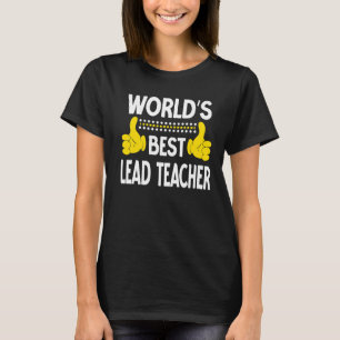 Camiseta Lea de profissão de professor líder mundial