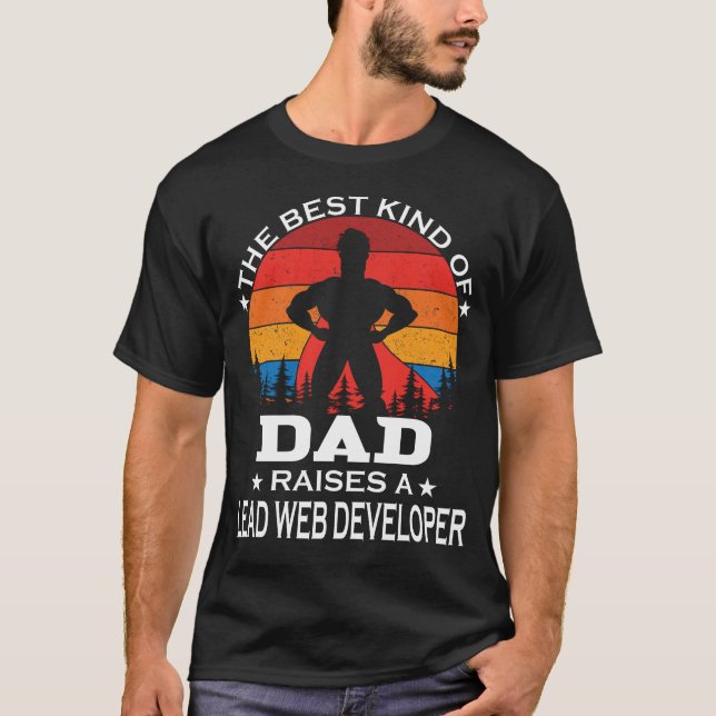 Camiseta Lead Web Developer Best Kind of Dad (Frente)